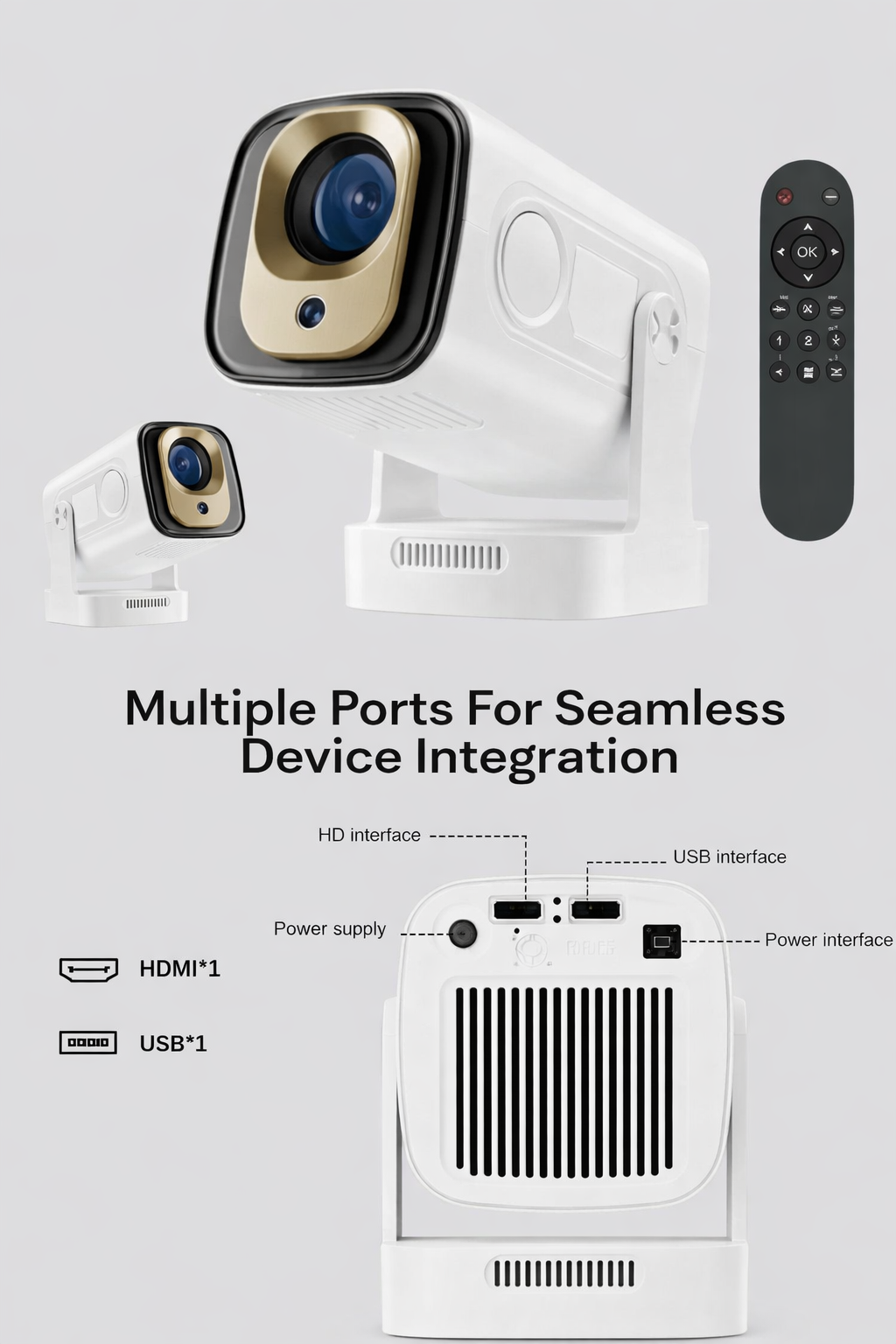 FocusPro MAX™ Smart Mini Projector