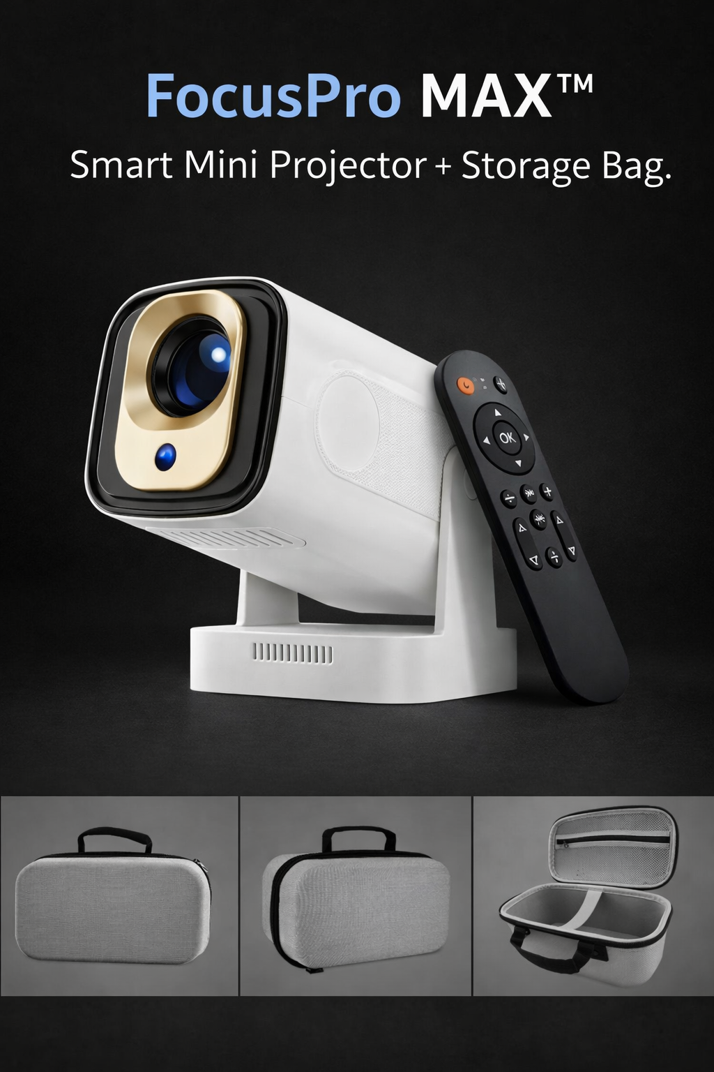 FocusPro MAX™ Smart Mini Projector